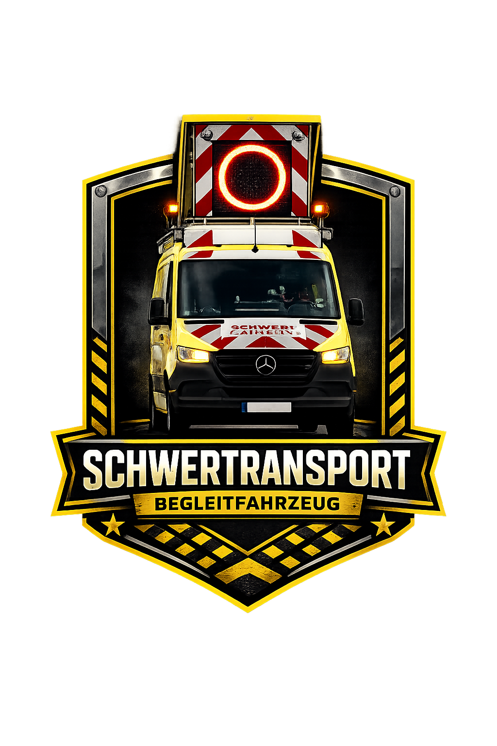 Schwertransport Begleitfahrzeug Logo